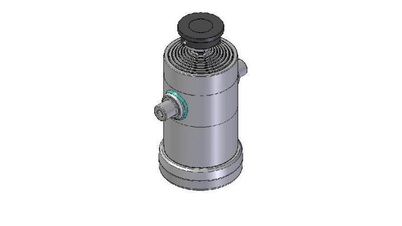 8012S - TELESCOPIC CYLINDER STANDARD/BALL 8 STAGES TRAVEL 2295 DIAMETER 240