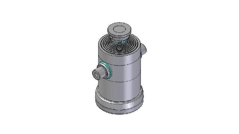 8034S -TELESCOPISK CYLINDER STANDARD/KUGLE 8 TRIN SLAG 2780 DIAMETER 270