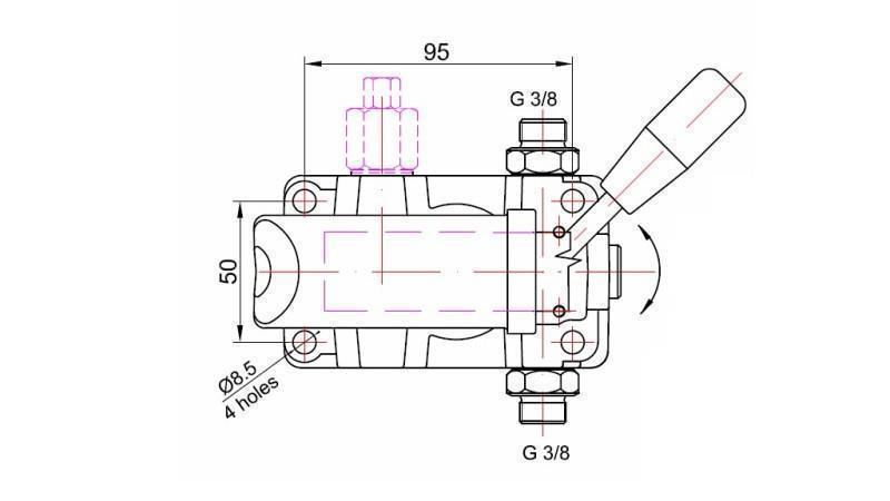 HAND PUMP 45CC -DD- DOUBLE ACTING