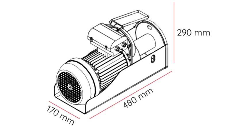 230 V ЕЛЕКТРИЧЕСКА ВИШКА DWI 500/990 кг