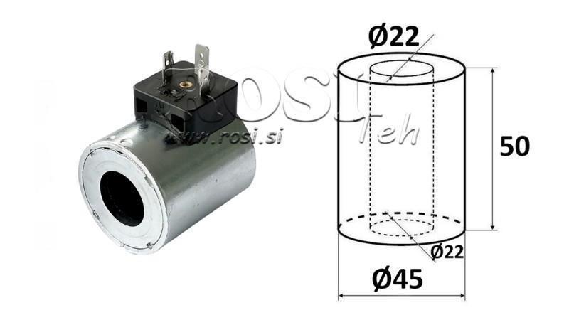 ELEKTROMAGNETSPULE 48VDC - DS3 - fi 22mm-50mm 29,5W