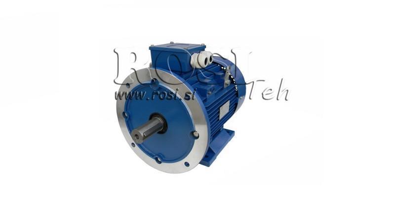 3kW-ELEKTRO MOTOR MS100L1-2_2840 okr 3Faz nogice+prirubnica-B3B5