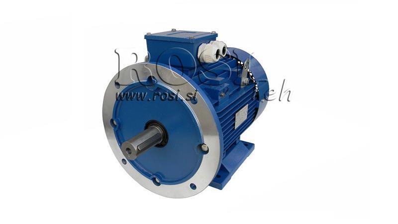 5,5kW-ELEKTRO MOTOR MS132S1-2_2900 okr 3Faz nogice+prirubnica-B3B5