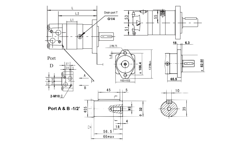 HYDRAULIK-ÖLMOTOR MS 160 ECO (ALSG3-160)