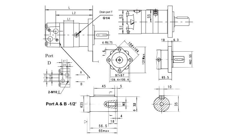 HYDRAULIK-ÖLMOTOR MS 80 ECO (ALSG3-80)