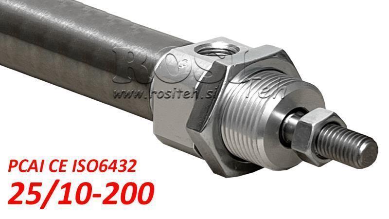 PNEIMATISKAIS CILINDRS PCAI 25/10-200 CE ISO6432