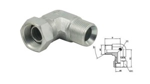 90°BSP-ELBOW-SWIVEL-NUT-MALE