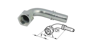 HYDRAULIC-CONNECTION-JIC74°-FEMALE-ELBOW-90°