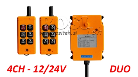 RADIO REMOTE CONTROLLER 4CH - 12/24V DUO