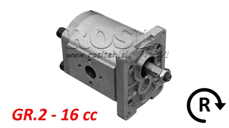 BOMBA HIDRÁULICA GR.2 16 CC DERECHA - FLANGES