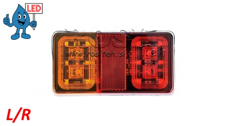 LED BAKLJUS 3 FUNKTIONER 12V-24V KOMBINERAD