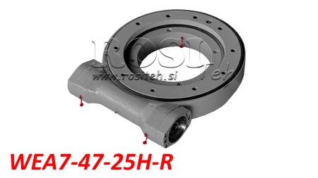 WORM GEAR ROTARY DRIVE SERIES WE HP WEA7-47-25H-R