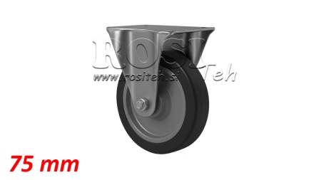 WHEEL 75mm WITH FIXED BASE