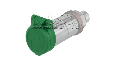 ZELENI ZAŠTITNI POKLOPAC PVC ŽENSKE BRZE SPOJKE PUSH PULL
