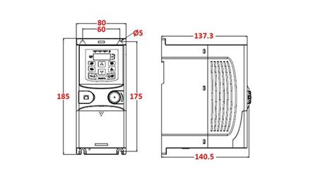 CONVERTITORE DI FREQUENZA–INVERTER 3fase 1,5kW GD20-1R5G-4-E