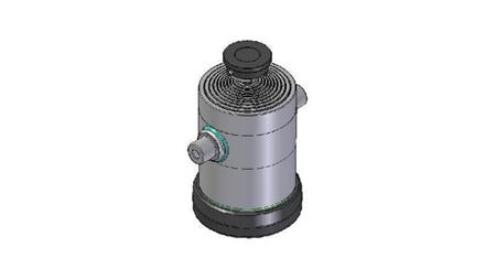 1056S - TELESCOPIC CYLINDER STANDARD/BALL 10 STAGES TRAVEL 4350 DIAMETER 300