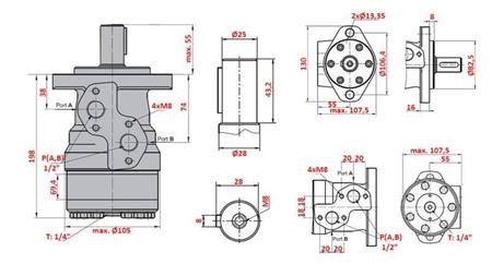 HYDRAULICKÝ MOTOR MR 400
