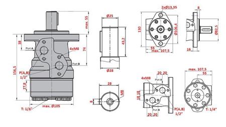 HYDRAULICKÝ MOTOR MR 160