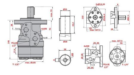 HIDROMOTOR MR 100