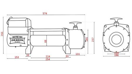 24 V ELEKTROMOS CSÖRLŐ DWT 16000 HD - 7257 kg