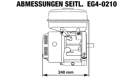Benzinmotor EG4-200cc-5.10 kW-3.600 U/min-E-KW20x53-E-Starter