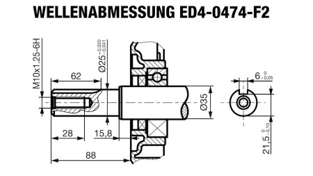 MOTORE DIESEL 474cc-8,0kW-3.600 U/min-E-KW25x88-avvio elettrico