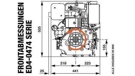 silnik diesla 474cc-8.0kW-3,600 RPM-E-KW25x88-elektryczny start