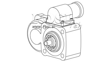 ENTRAÎNEMENT DE POMPE HYDRAULIQUE - ZF2