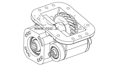 GEAR DRIVE FOR HYDRAULIC PUMP - SCANIA GR 900