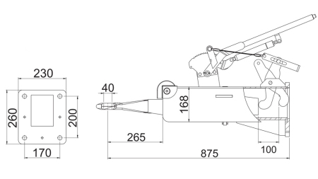 TAŽNÝ RÁM - PŘÍSLUŠENSTVÍ PRO TRAKTOROVÝ PŘÍVĚS 1,600/6,000kg