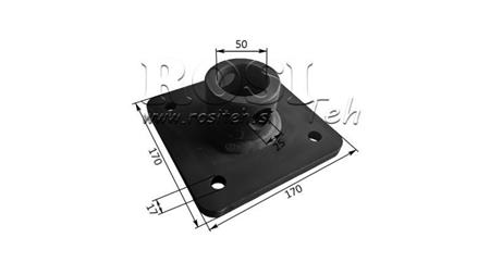 FLANSCH FÜR HYDRAULISCHEN ROTATOR VON FORSTGREIFERN 170x170mm