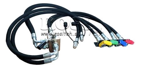 VANĂ DE DISTRIBUȚIE MANUALĂ CU HOSE PENTRU TRACTOR CAMION DE DESCĂRCARE IEȘIRE DF-6/2 60lit/min