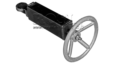 SEILSPANNER MIT RAD FÜR ANHÄNGER HANDBREMSE MIT SEILROLLE