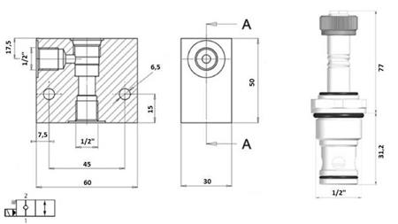 2 WAY VALVE 1/2 (NC) 12V - 60lit