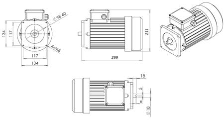 ELECTRIC MOTOR FOR HYDRAULIC POWER-PACK 380V 2,2kW