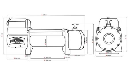 12 V ELEKTRISCHE SEILWINDE DWM 13000 HD - 5897 kg - Synthetisches Seil