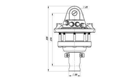 HIDRAVLIČNI ROTATOR 4500/2500 KG Z OSJO