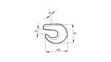 TRAILER WELDING HOOK FOR CARGO MOORING HEAVY IMPLEMENTATION