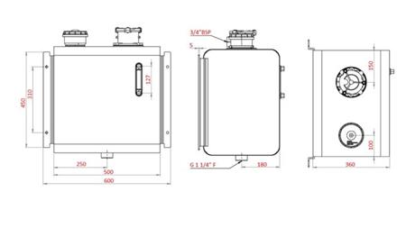 REZERVAR METALNI TOP 80 Lit 360x500x500mm