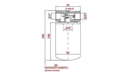 INSERT PAD FOR SUCTION FILTER 3/4