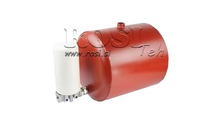 METAL OIL TANK 20 LITER ROUNDED Dia.300mm - HEIGHT 330mm WITH FILTER