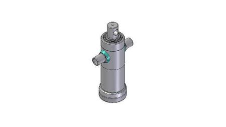 2033F -TELESCOPIC CYLINDER STANDARD/HOLE 3 STAGES STROKE 683 DIAMETER 95