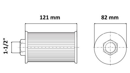 FILTRU DE SUCȚIE HIDRAULIC METAL 1 1/2 - 65 LIT
