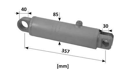 HYDRAULIC POWER STEERING CYLINDER SAME OEM-9123.331.4 - 9104.331.4