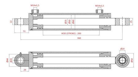 HYDRAULICKÝ VALEC RIADENIA FIAT-NEW HOLLAND OEM-5164023