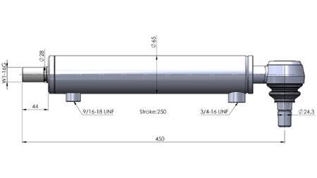 HIDRAULIČNI VOLANSKI CILINDAR CASE  OEM-435662A1, 231007A1