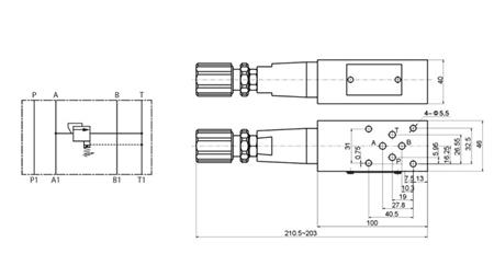 VARNOSTNI VENTIL CETOP 3 (A) 15-315 BAR