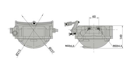 KLIETKA - KOLÍSKA  HYDRAULICKÉHO VALCA PRE TELESKOPICKÝ HYDRAULICKÝ VALEC - MEILLER KIPPER