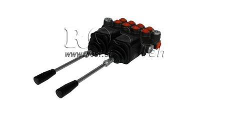 HYDRAULIC VALVE 4xP40 + 2x JOYSTICK