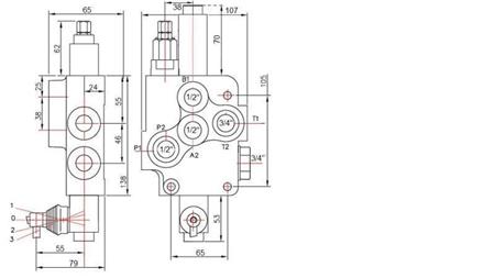 HYDRAULISCHE KLEP 1xP80 DRIJFEND